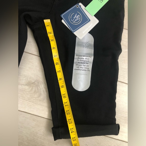 NWT A3 Denim Black Capris Size 14P - Picture 6 of 11